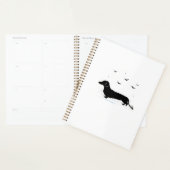 Dachshund hond � Halloween Maan Silhouet Klassiek Planner (Display)
