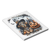 Dachshund Hond Halloween Notitieblok (Schuin)