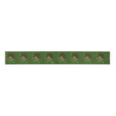 Dachshund Hond, Huisdieren Patroon, Lente Art Grosgrain Lint (Voorkant)