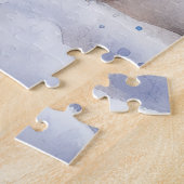 Dachshund Hond in Sneeuw Kerstmis Legpuzzel (Zijkant)