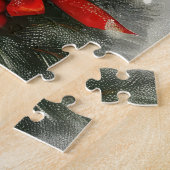 Dachshund Hond Kerst Feestelijk Legpuzzel (Zijkant)