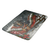 Dachshund Hond Kerstfeest Badmat (Gekanteld)