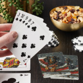 Dachshund Hond Kerstfeest Pokerkaarten (Insitu)