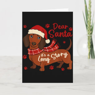 Dachshund Hond Lieve Sint Het Is Een Lang Verhaal  Kaart