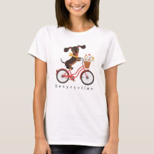 Dachshund-hond op fiets Doxycycline fietsen