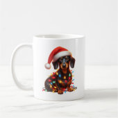 Dachshund Hond Puppy Kerstmis Koffiemok (Links)