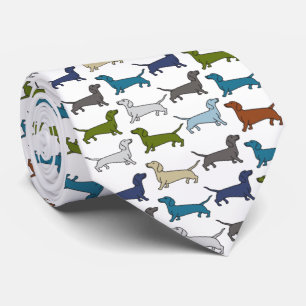 Dachshund Hond Puppy Pap Ras Veelkleurig Stropdas
