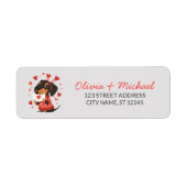 Dachshund-hond Retouradres Etiket (Voorkant)