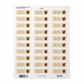 Dachshund-hond retouradreslabel etiket (Full Sheet)