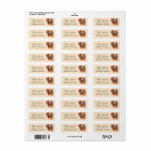Dachshund-hond retouradreslabel etiket (Full Sheet)