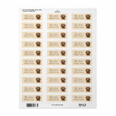Dachshund-hond retouradreslabel etiket (Full Sheet)