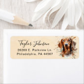 Dachshund-hond retouradreslabel etiket (Insitu)