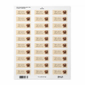 Dachshund-hond retouradreslabel etiket (Full Sheet)