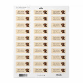 Dachshund-hond retouradreslabel etiket (Full Sheet)