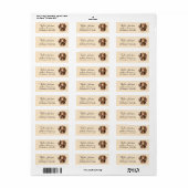 Dachshund-hond retouradreslabel etiket (Full Sheet)