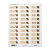 Dachshund-hond retouradreslabel etiket (Full Sheet)