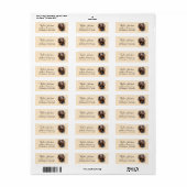 Dachshund-hond retouradreslabel etiket (Full Sheet)