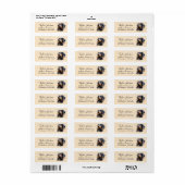 Dachshund-hond retouradreslabel etiket (Full Sheet)