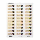 Dachshund-hond retouradreslabel etiket (Full Sheet)