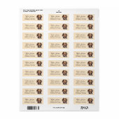 Dachshund-hond retouradreslabel etiket (Full Sheet)