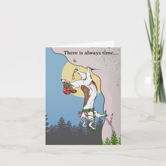 Dachshund hond rock klimmen kaart (Voorkant)