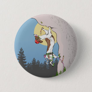 Dachshund hond rock klimmen ronde button 5,7 cm