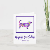 Dachshund Hond Silhouet Leuke PPY&B Verjaardag