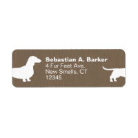Dachshund Hond Silhouet Wiener Hond Retouradres