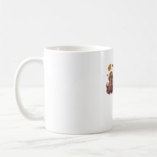 Dachshund Hond Spoken Halloween Koffiemok (Links)