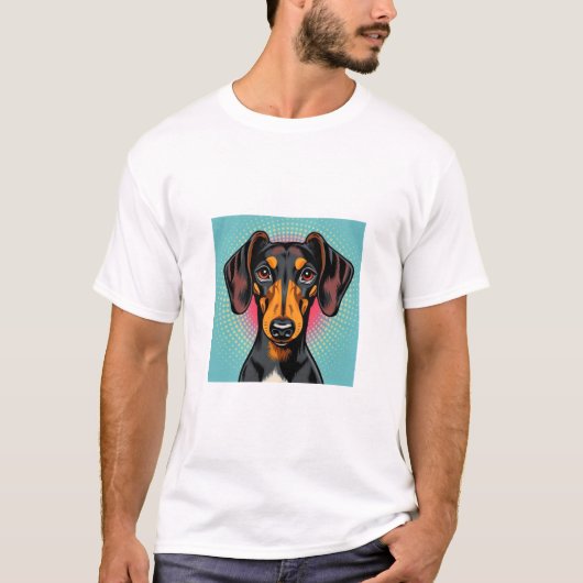 Dachshund hond t-shirt (Voorkant)