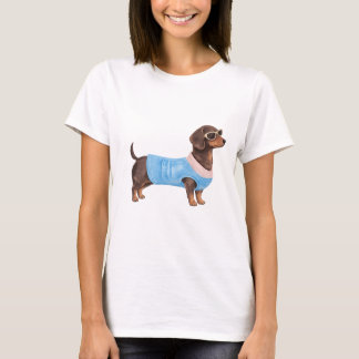 Dachshund-hond T-shirt ontwerp