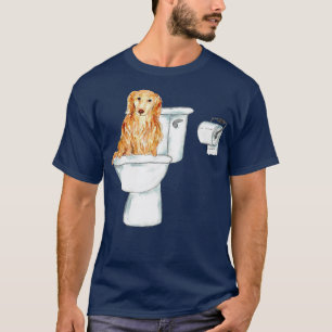 Dachshund hond toilet Schilderen 1 T-shirt