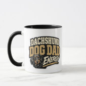 Dachshund hond vader energie mok (Links)