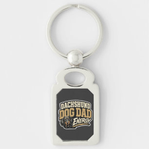 Dachshund Hond Vader Energie Sleutelhanger