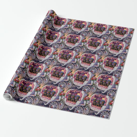 Dachshund Hond Valentijnsdag Cadeaupapier (Uitgerold)