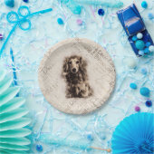 Dachshund-hond van Longhaire Papieren Bordje (Feest)