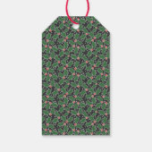 Dachshund Hond Vrolijk Kerstfeest Cadeaulabel (Achterkant)