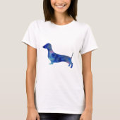 Dachshund Hond Vrouwen Basic T-shirt, wit T-shirt (Voorkant)