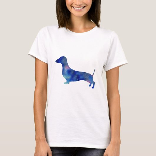 Dachshund Hond Vrouwen Basic T-shirt, wit T-shirt (Voorkant)