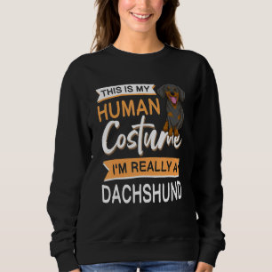 Dachshund hond Wiener Halloween hondenoutfit voor  Trui