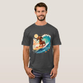 Dachshund Hond Zomer Vibes T-shirt (Voorkant volledig)