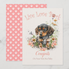 Dachshund honden adoptie, Gotcha-dag Kaart