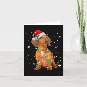 Dachshund Honden Boom Kerstmis Cadeaus voor Huisdi Kaart
