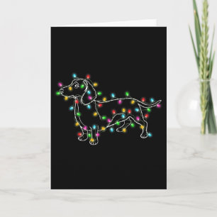 Dachshund Honden Boom Kerstmis Kerstcadeaus Voor H Kaart