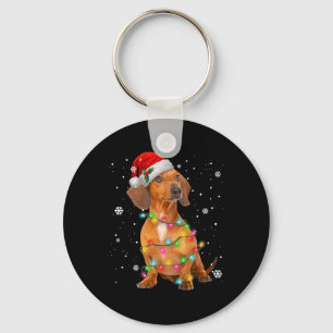 Dachshund Honden Boom Kerstmis Kerstcadeaus Voor H Sleutelhanger
