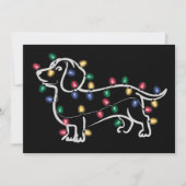 Dachshund Honden Boom Kerstmis Kersthuisdier Hond  Feestdagenkaart (Voorkant)