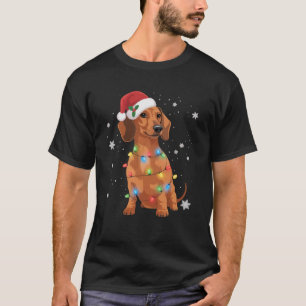 Dachshund Honden Boom Kerstmis Kersthuisdier Hond T-shirt
