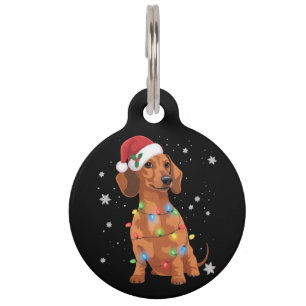 Dachshund Honden Boom Kerstmis Kerstmis Huisdier H Huisdierpenning