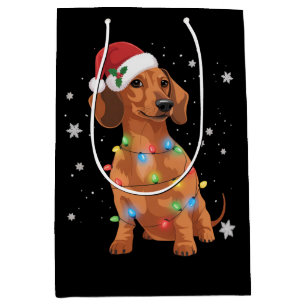 Dachshund Honden Boom Kerstmis Kerstmis Huisdier H Medium Cadeauzakje