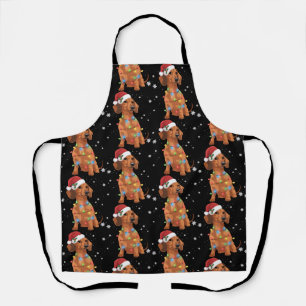 Dachshund Honden Boom Kerstmis Kerstmis Huisdier H Schort